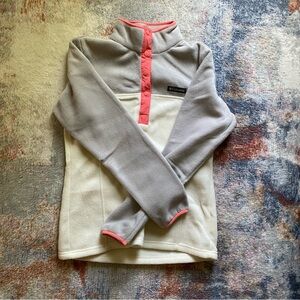 Columbia fleece button quarter zip